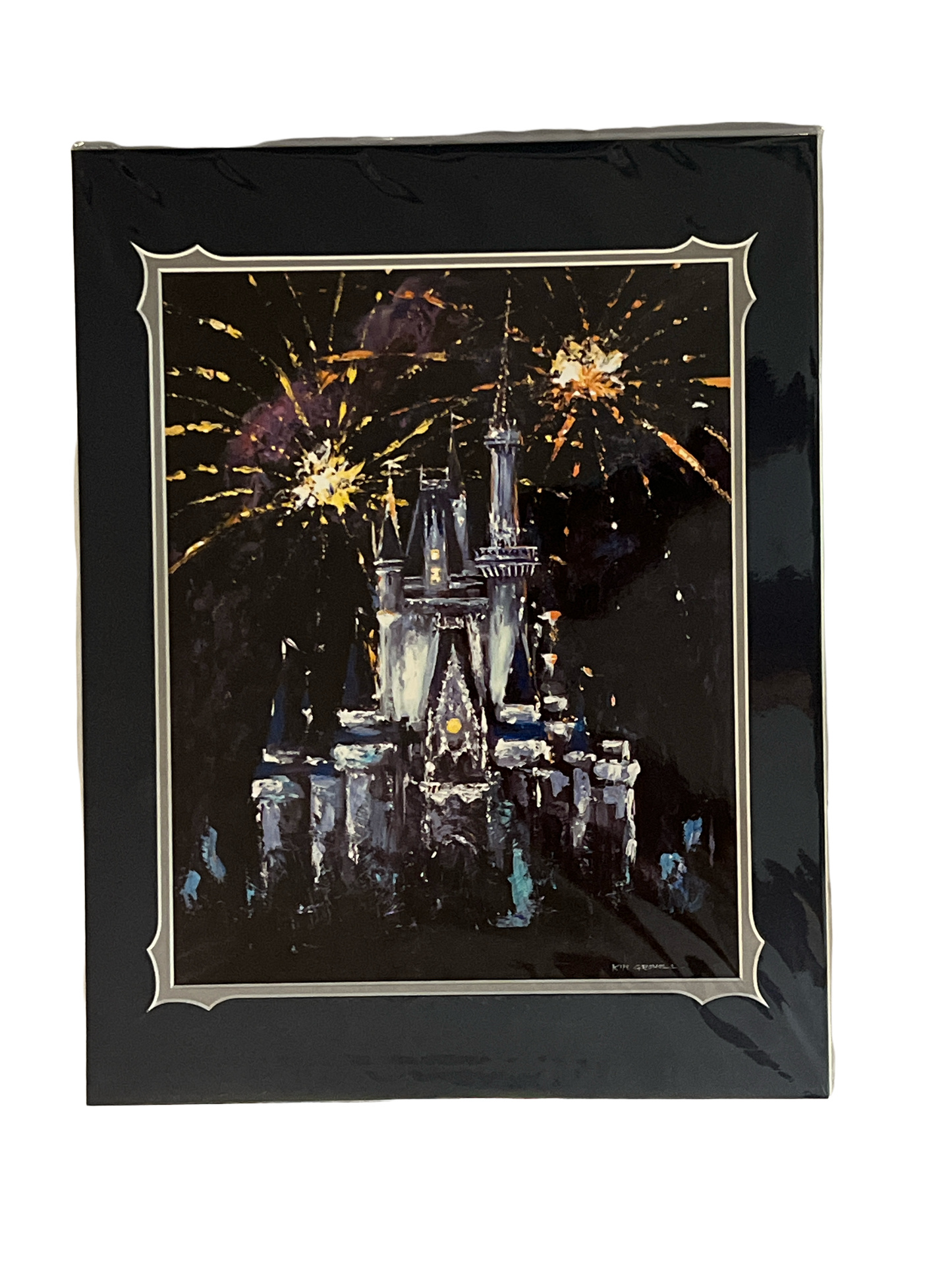 Disney  “A Magical Night” by Kim Gromoll Castle 14x18” Matted Print