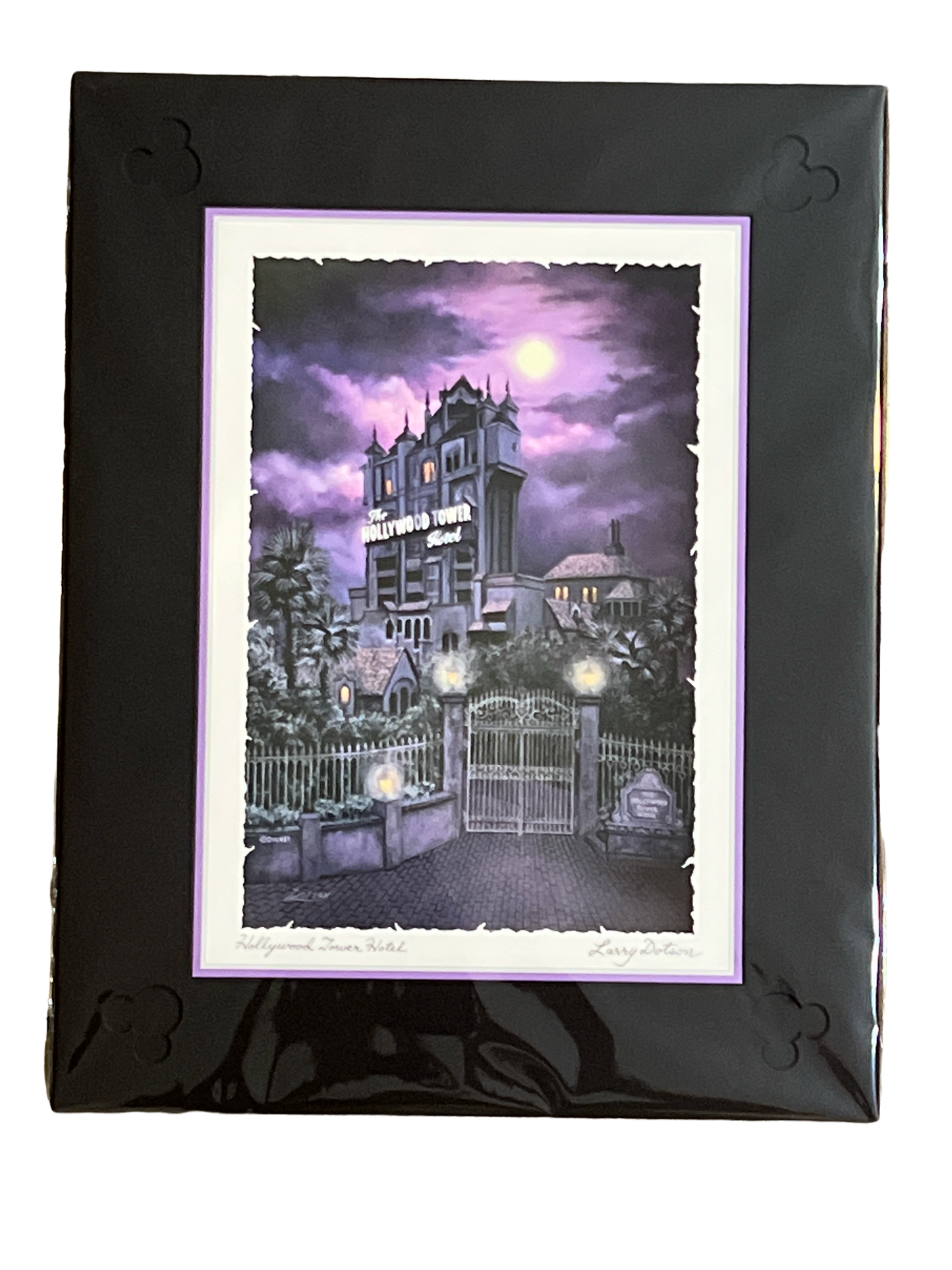 Disney Print “Hollywood Tower Hotel” by Larry Dotson 11x14" Matted Print