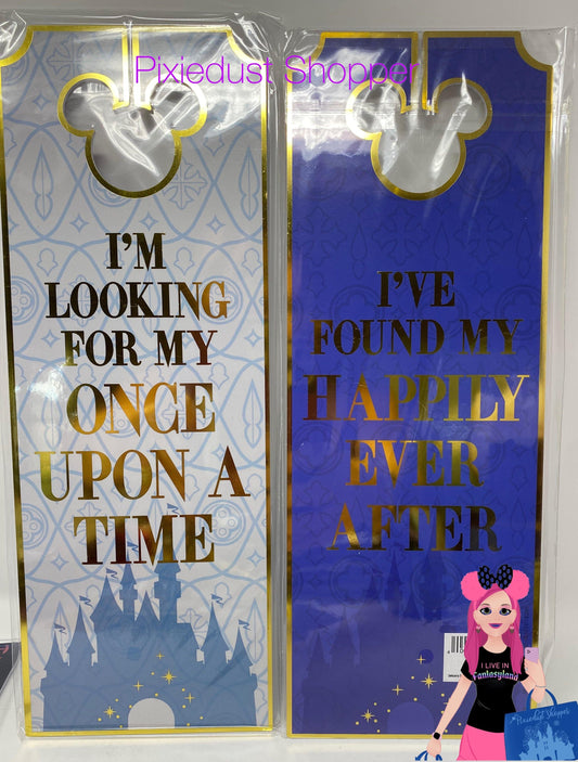 Disney I’m Looking For My Once Upon a Time/I’ve Found My Happily Ever After Mickey Door Hanger - World of Treasures