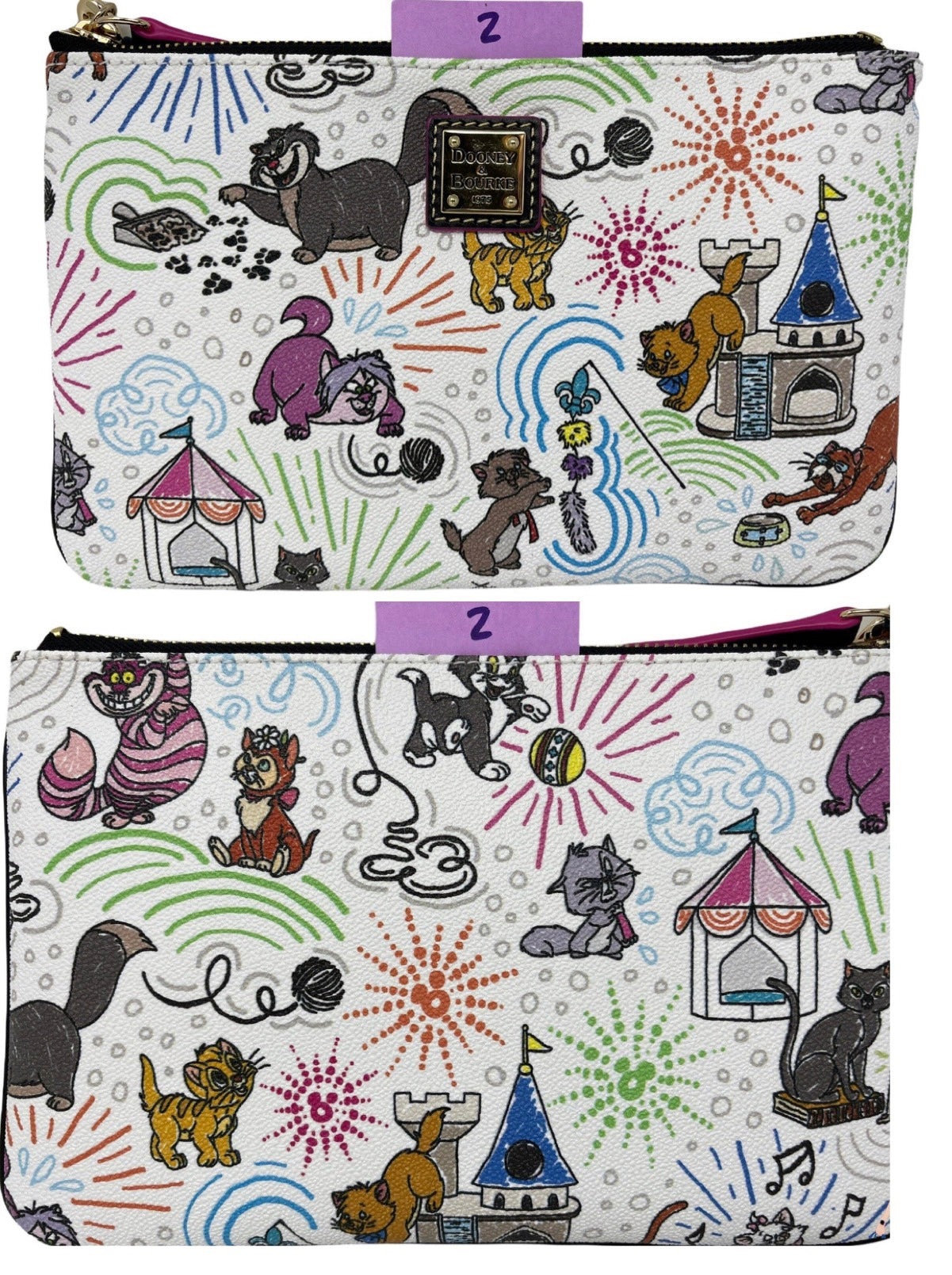 Disney Cats Sketch Dooney & Bourke Wristlet Wallet