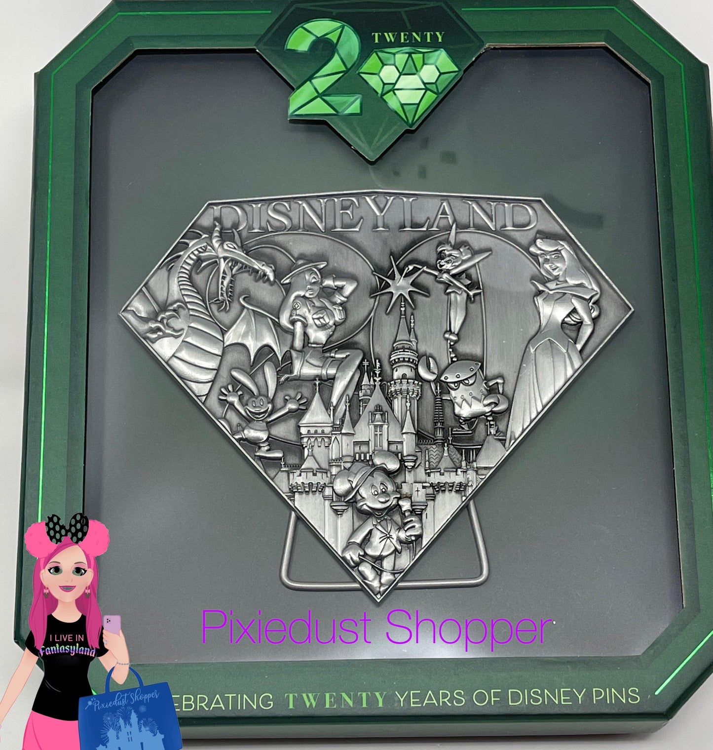 Disneyland 20 Years of Pin Collecting Jumbo Pin-Limited Edition 1000 - World of Treasures