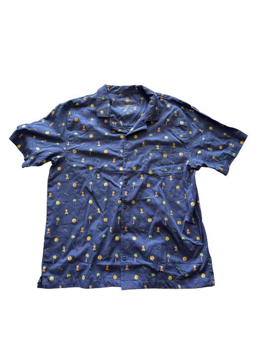 Disney Parks Chip N Dale Woven Button Down Shirt