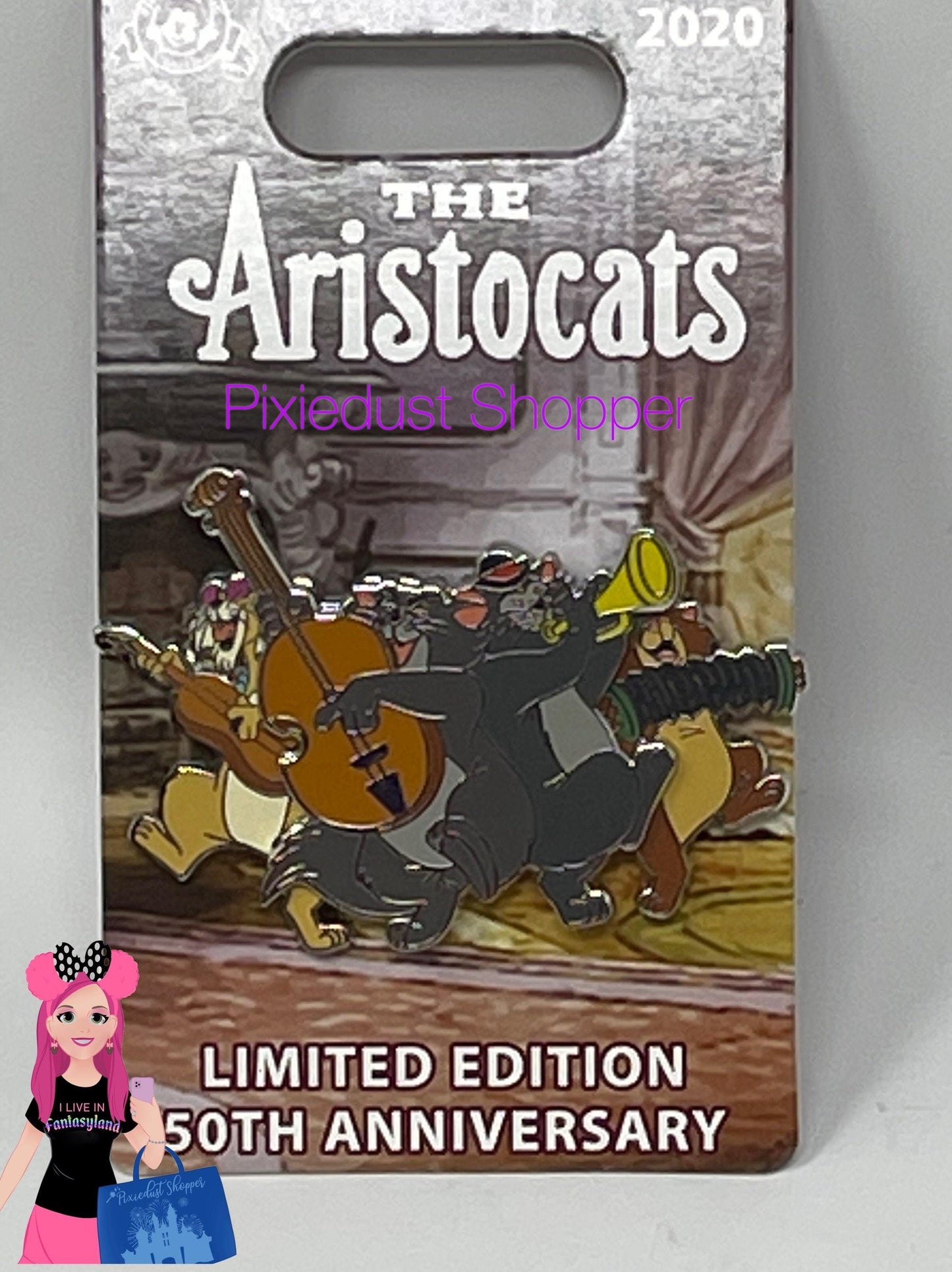 Disney The Aristocats 50th Anniversary Scat Alley Cats Limited Edition Pin - World of Treasures