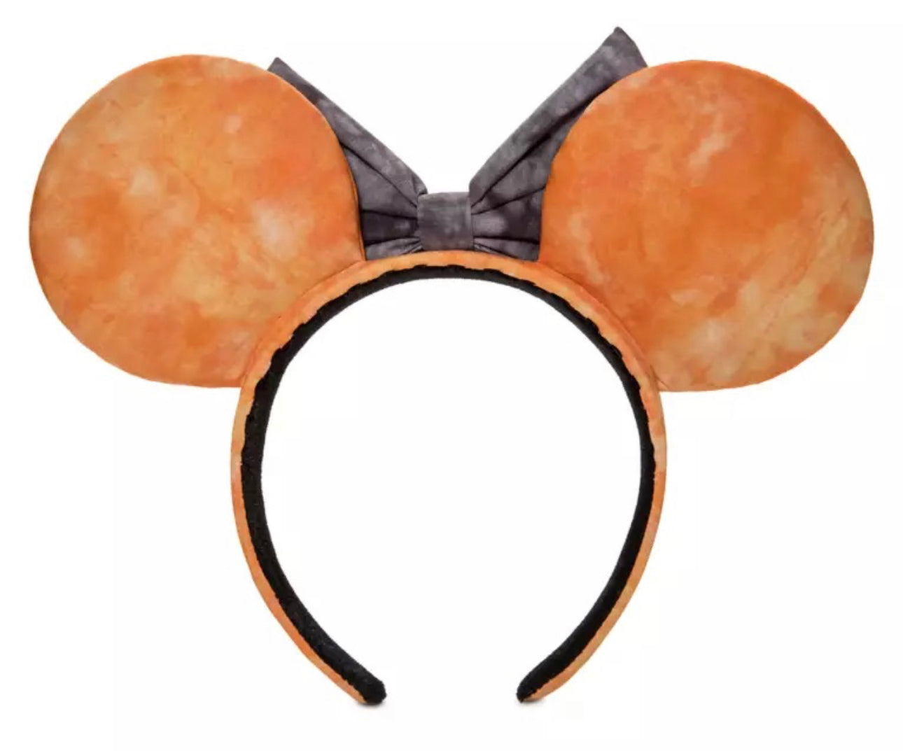 Disney Orange and Black Tie Dye Halloween 2022 Minnie Ear Headband