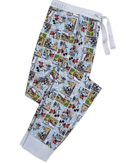 Disney Mickey Mouse and Friends Comic Lounge Jogger Pants For Mens - World of Treasures