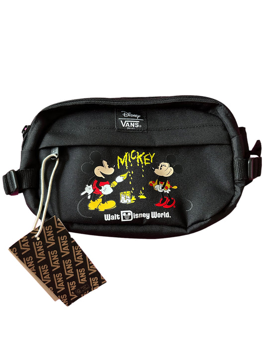 Disney World VANS Mickey Minnie Padded Waist Fanny Pouch Pack Belt Bag