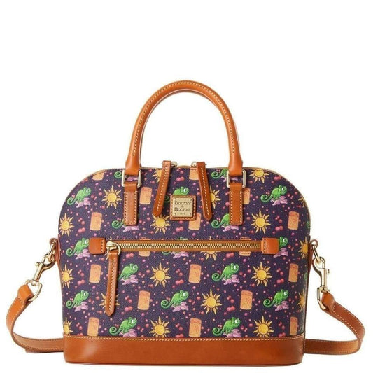 Disney Dooney and Bourke Tangled Rapunzel Satchel Crossbody Purse - World of Treasures