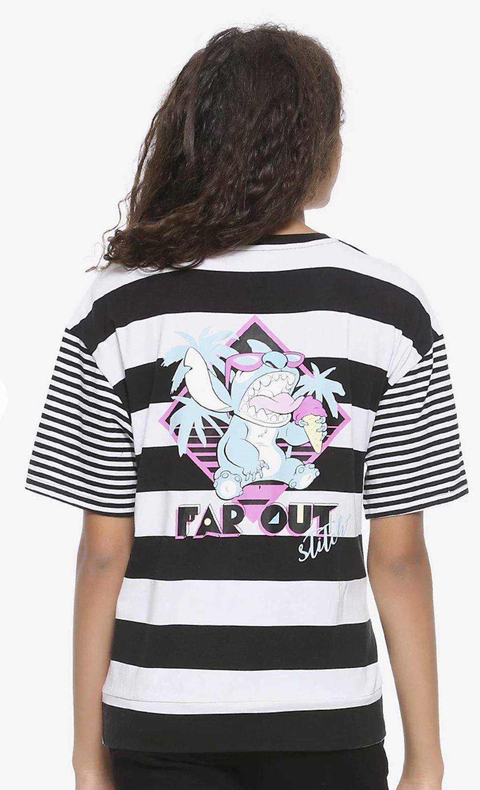 Disney Hot Topic Far Out Stitch Shirt - World of Treasures