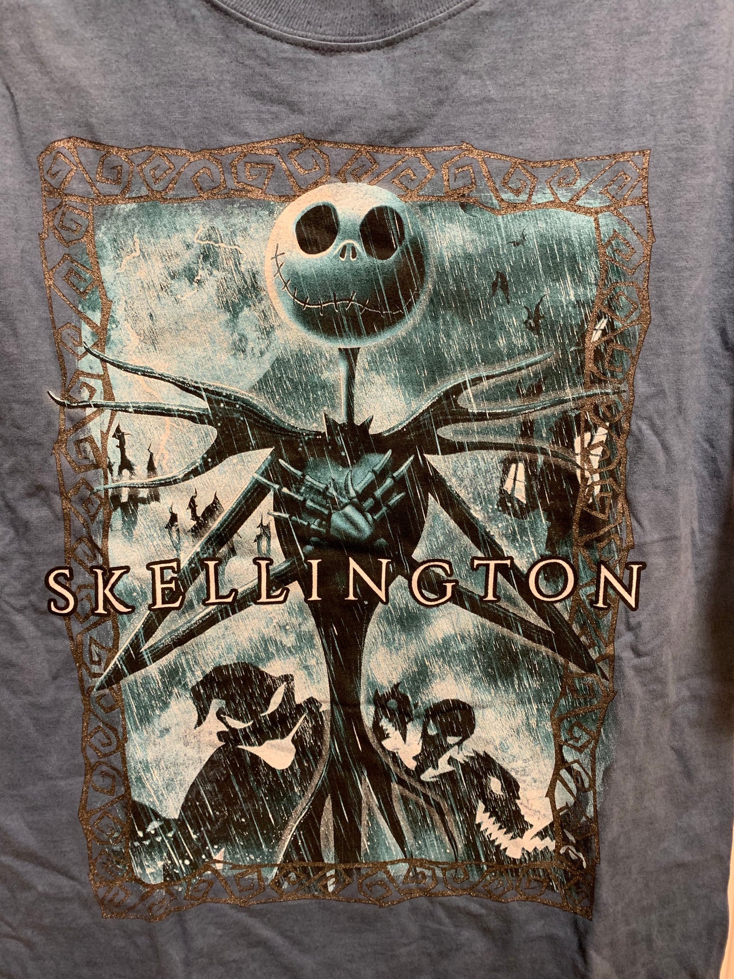 Disney Nightmare Before Christmas Jack Skellington Metallic Shirt