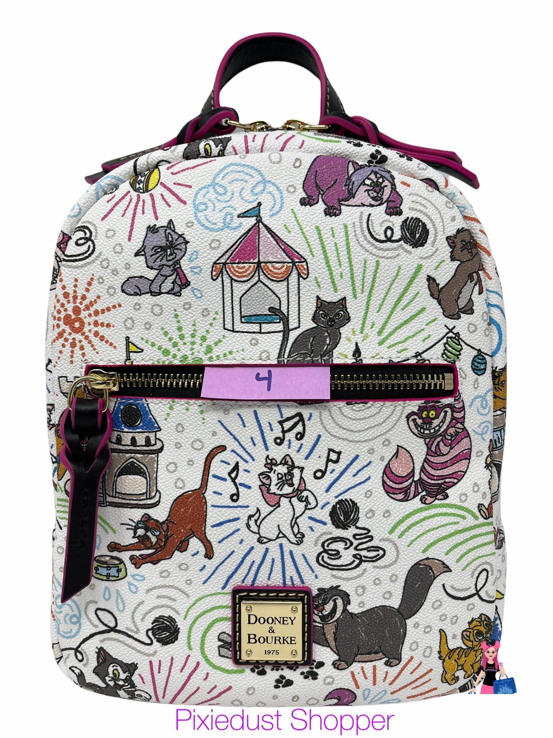 Disney Cats Sketch Dooney & Bourke Backpack - World of Treasures