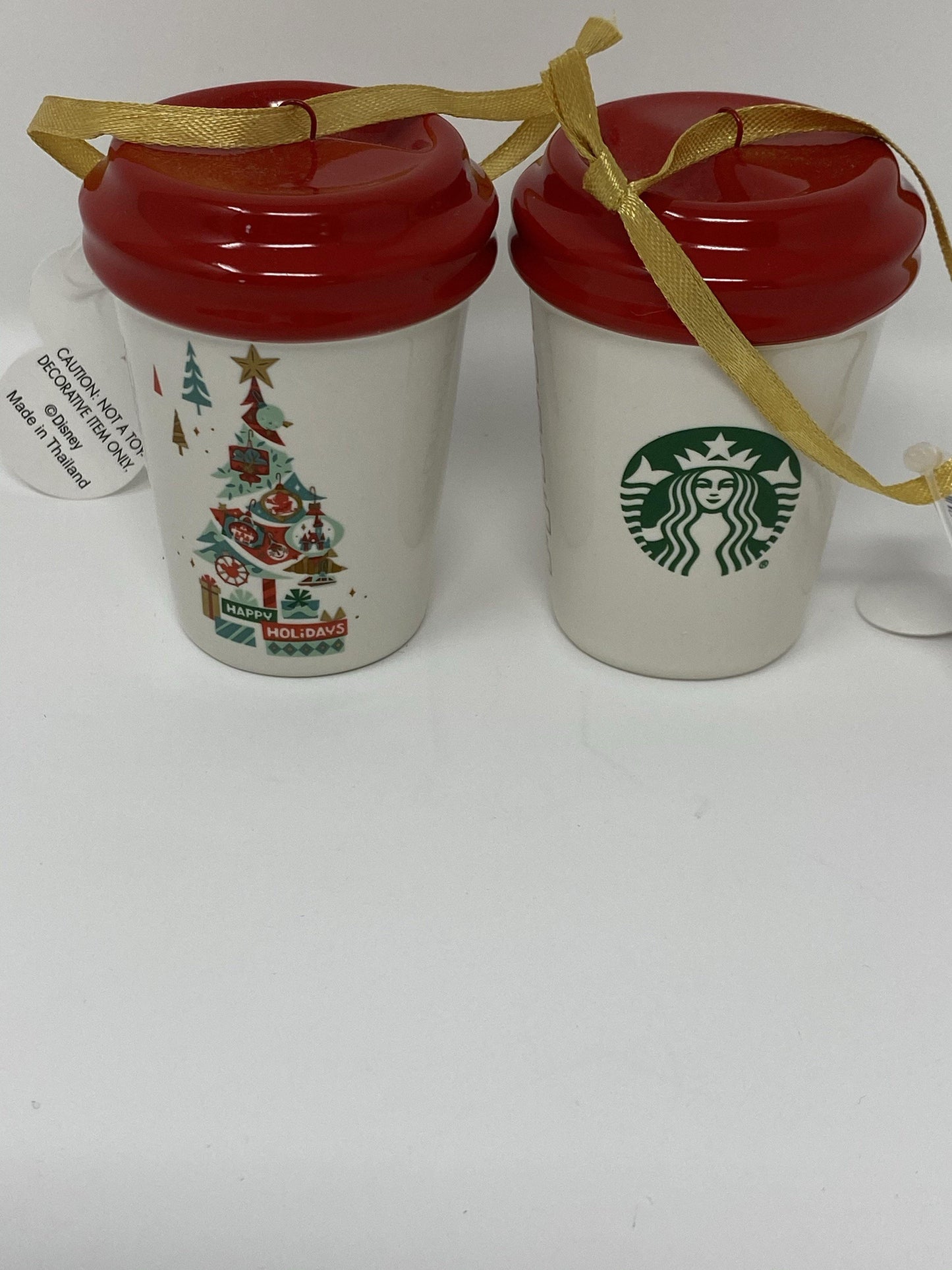 Disney Starbucks Holiday Tumbler Ornament - World of Treasures