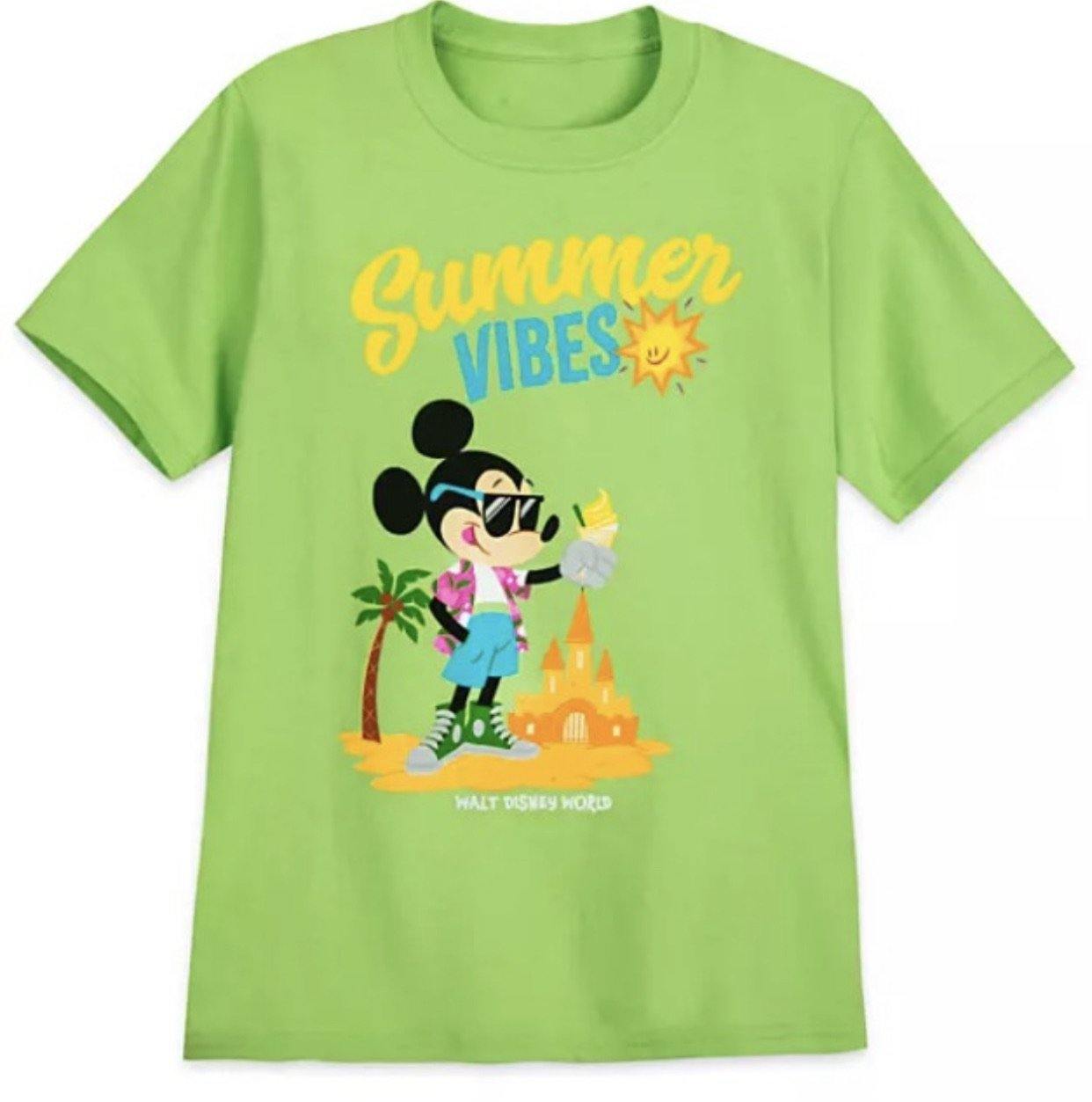 Disney Mickey Mouse Summer Vibes Sand Castle Kids Shirt - World of Treasures