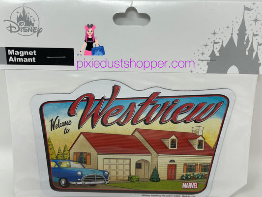 Disney Marvel Studios Wanda Vision Magnet-Welcome to Westview - World of Treasures