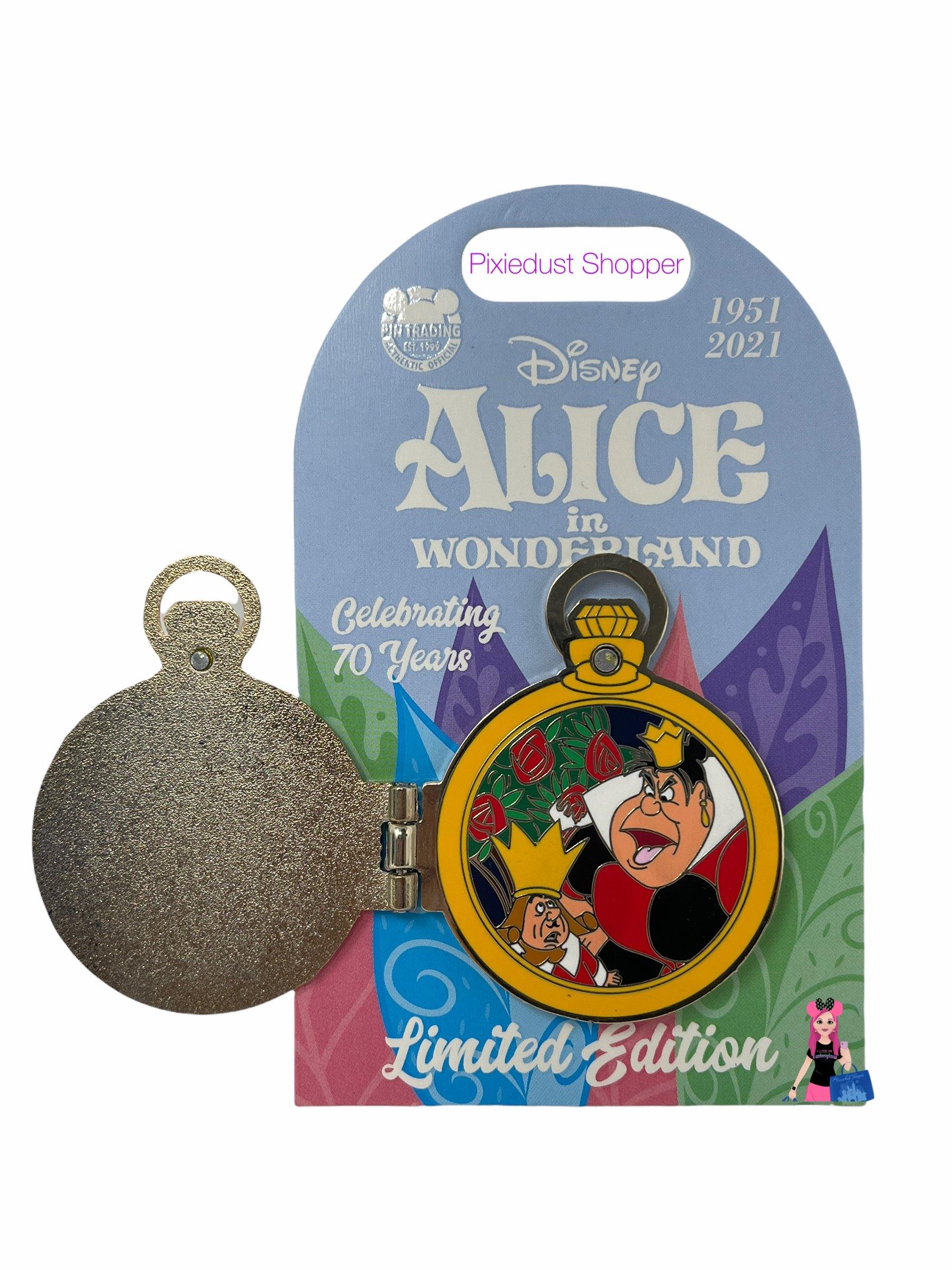 Disney Alice In Wonderland Celebrating 70 Years Queen of Hearts Limited Edition Hinged Pin - World of Treasures