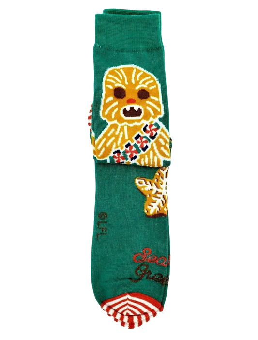 Disney Star Wars Chewbacca Gingerbread Holiday Socks