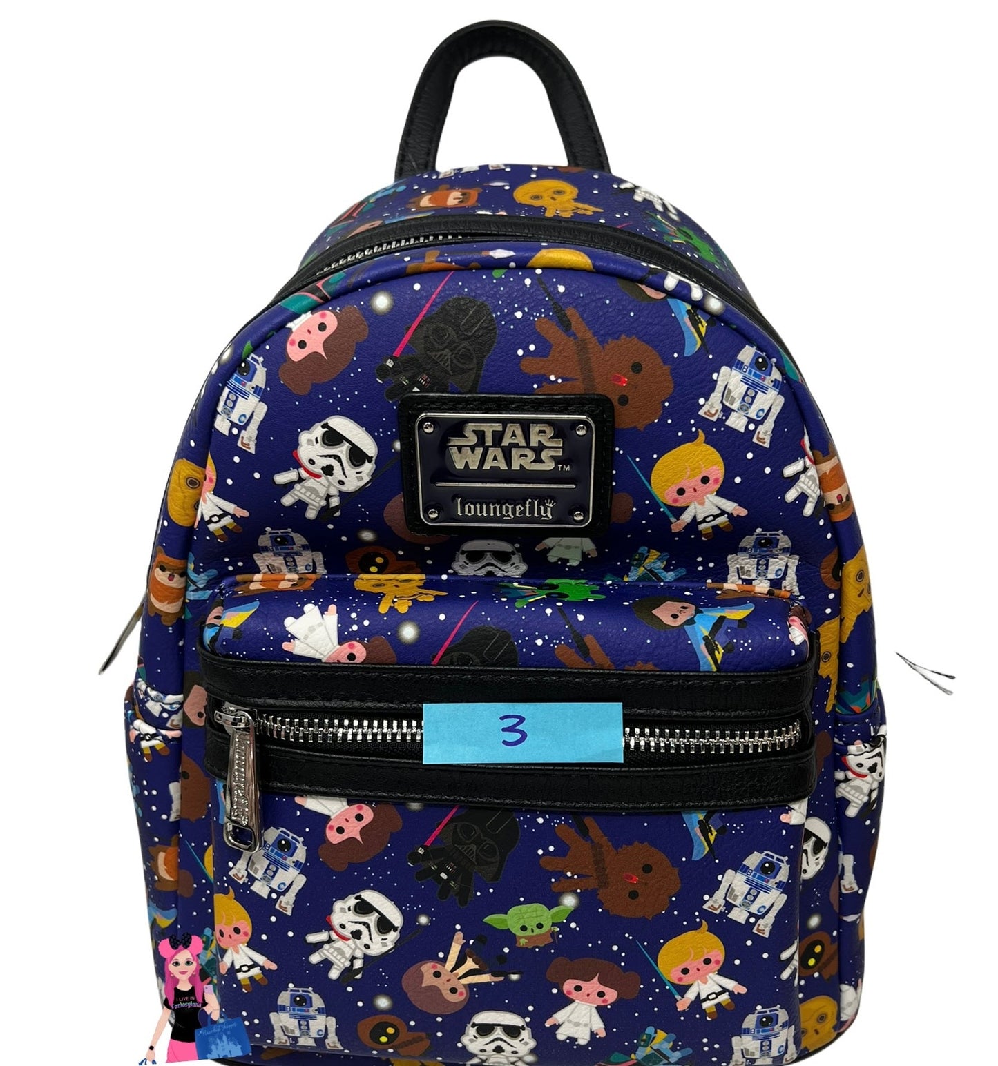 Disney Star Wars Chibi Loungefly Backpack Purse