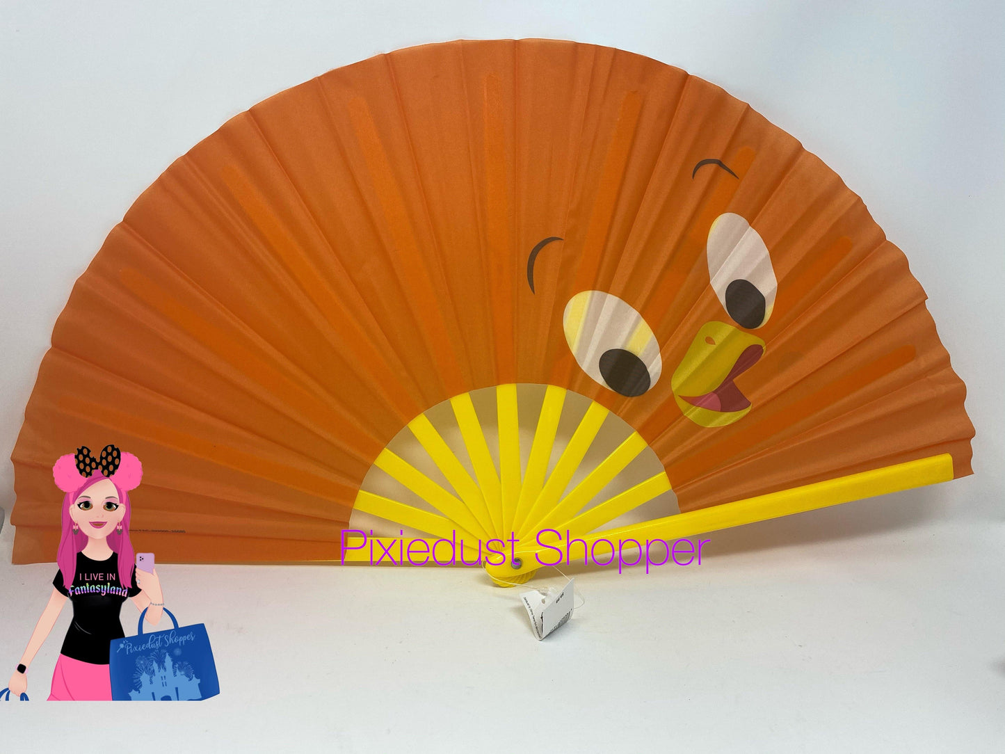 Disney Parks Orange Bird Folding Fan - World of Treasures