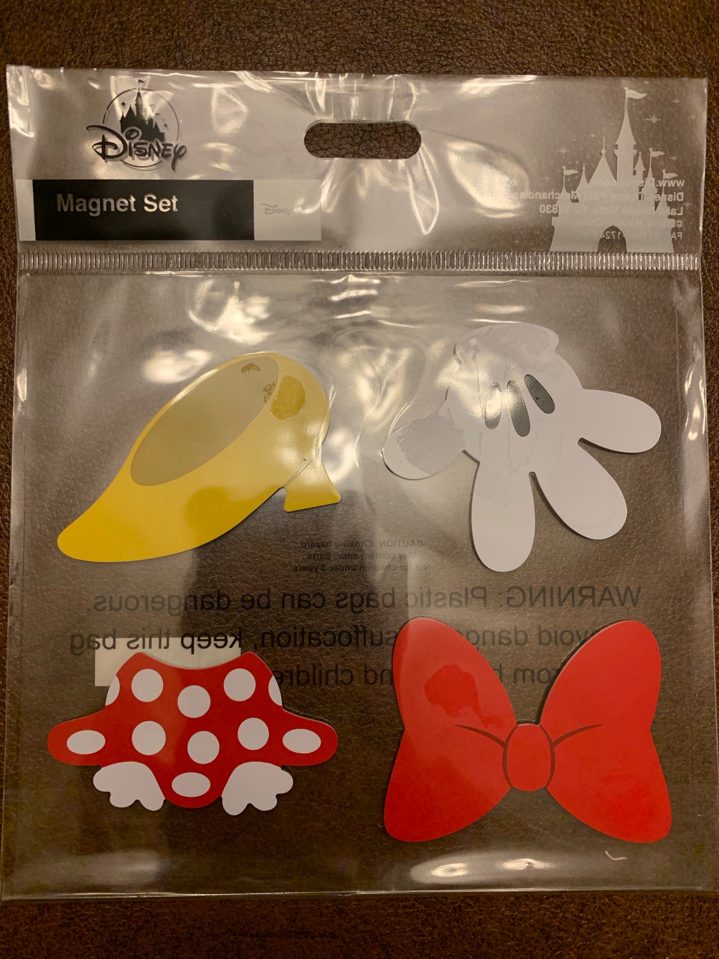 Disney Minnie Parts 4 Piece Magnet Set