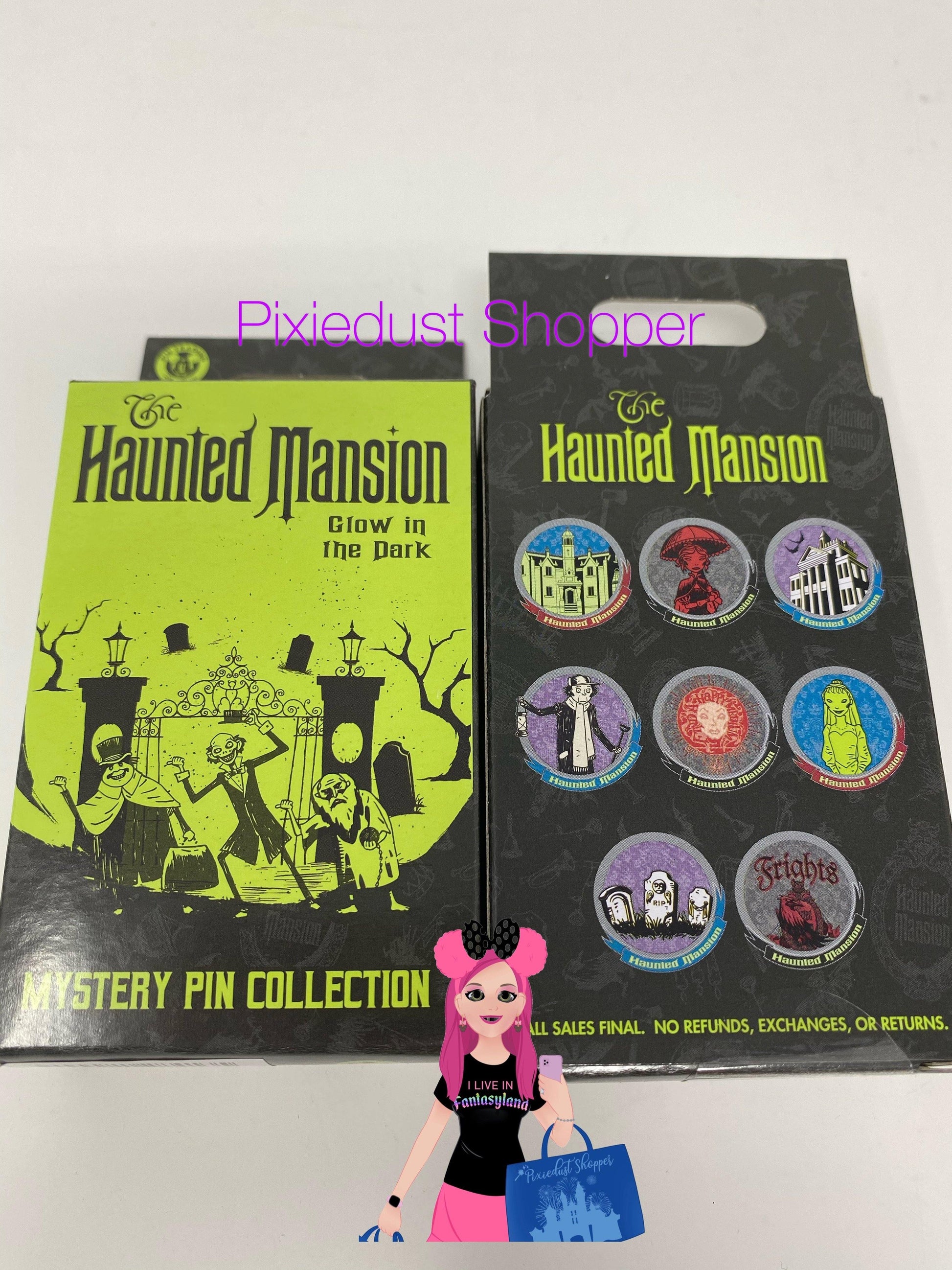 Disney Haunted Mansion Glow in the Dark Mystery Pin Collection - World of Treasures