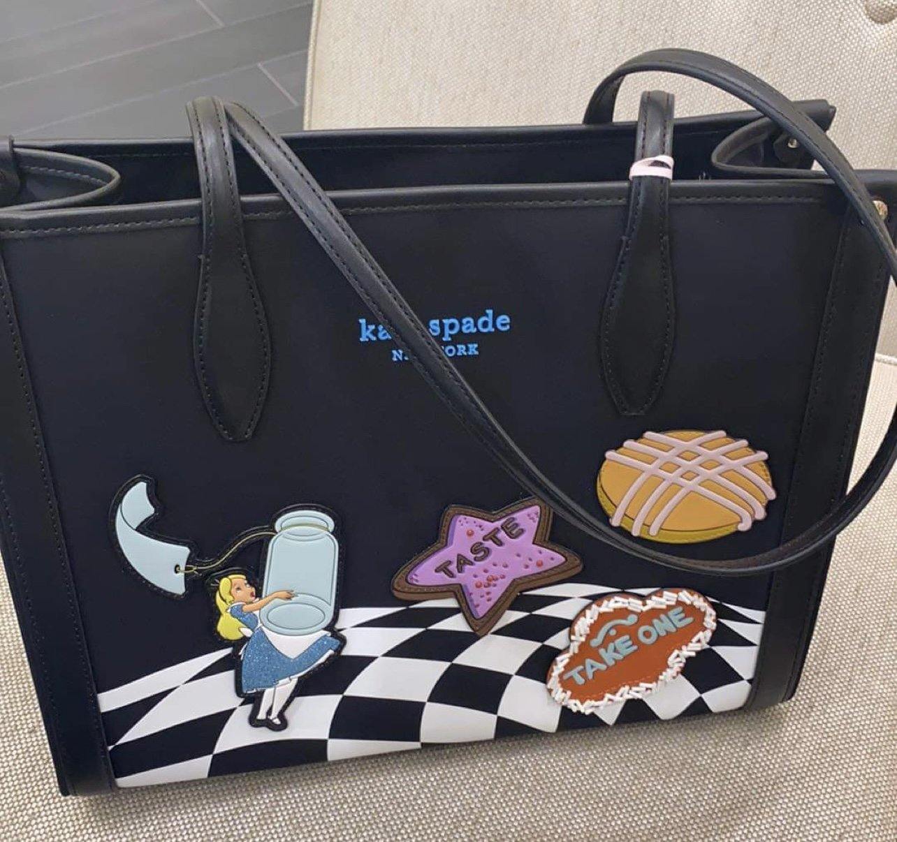 Disney x Kate Spade Alice in Wonderland Tote Bag Purse - World of Treasures