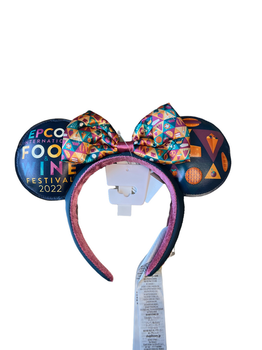 Disney Epcot Food & Wine Festival 2022 Minnie Ear Headband