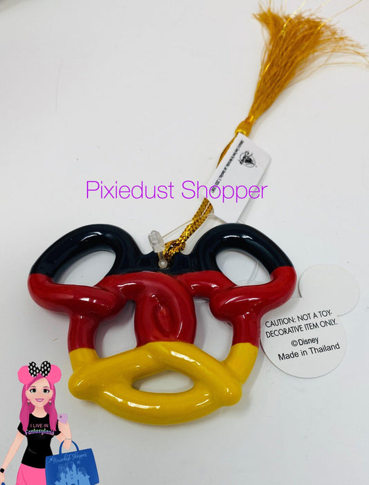 Disney Epcot Germany World Showcase Mickey Pretzel Ornament - World of Treasures