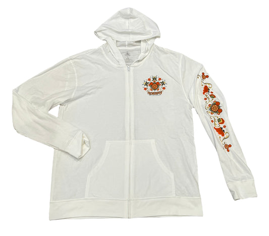 Disney Epcot Norway World Showcase Mickey Rosemaling Zip Up Hoodie