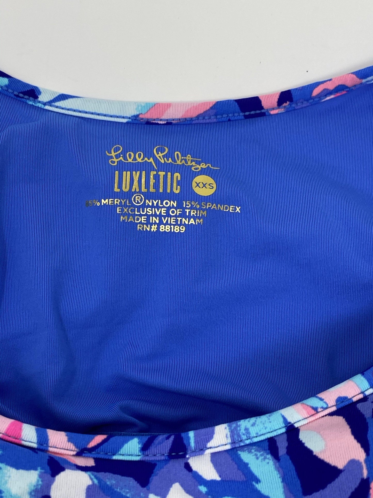 Lilly Pulitzer Luxletic Bra Tank XXS - World of Treasures