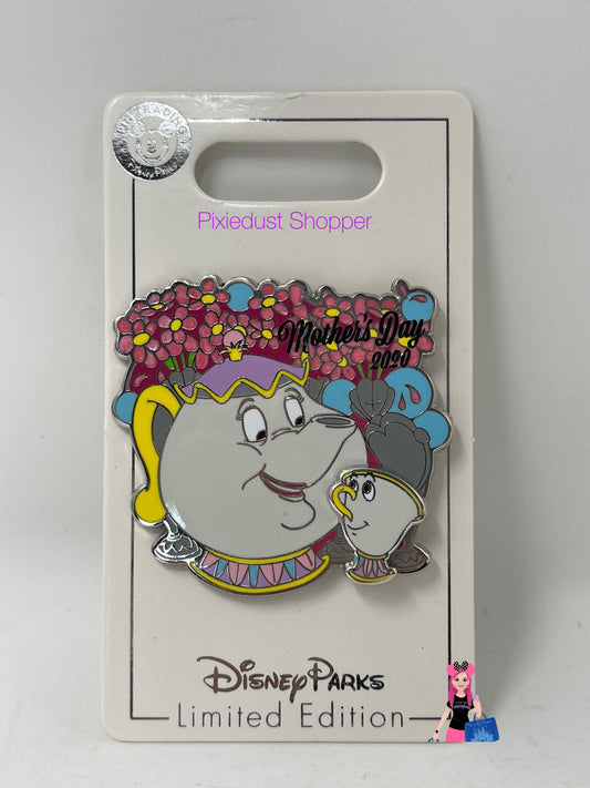 Disney Mother’s Day 2020 Mrs. Potts and Chip Pin-LE - World of Treasures