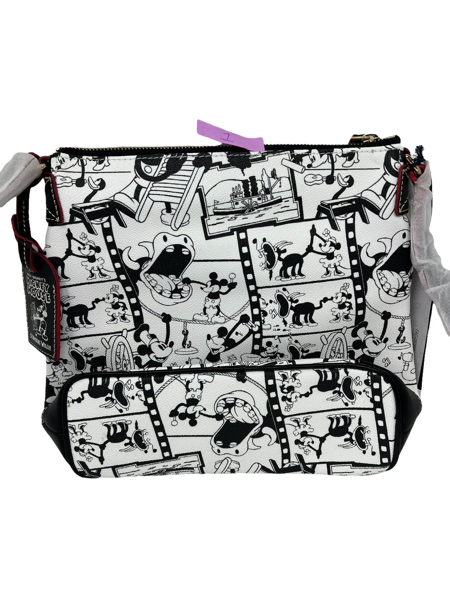 Disney Dooney & Bourke Mickey Mouse in Steamboat Willie Crossbody Bag Purse