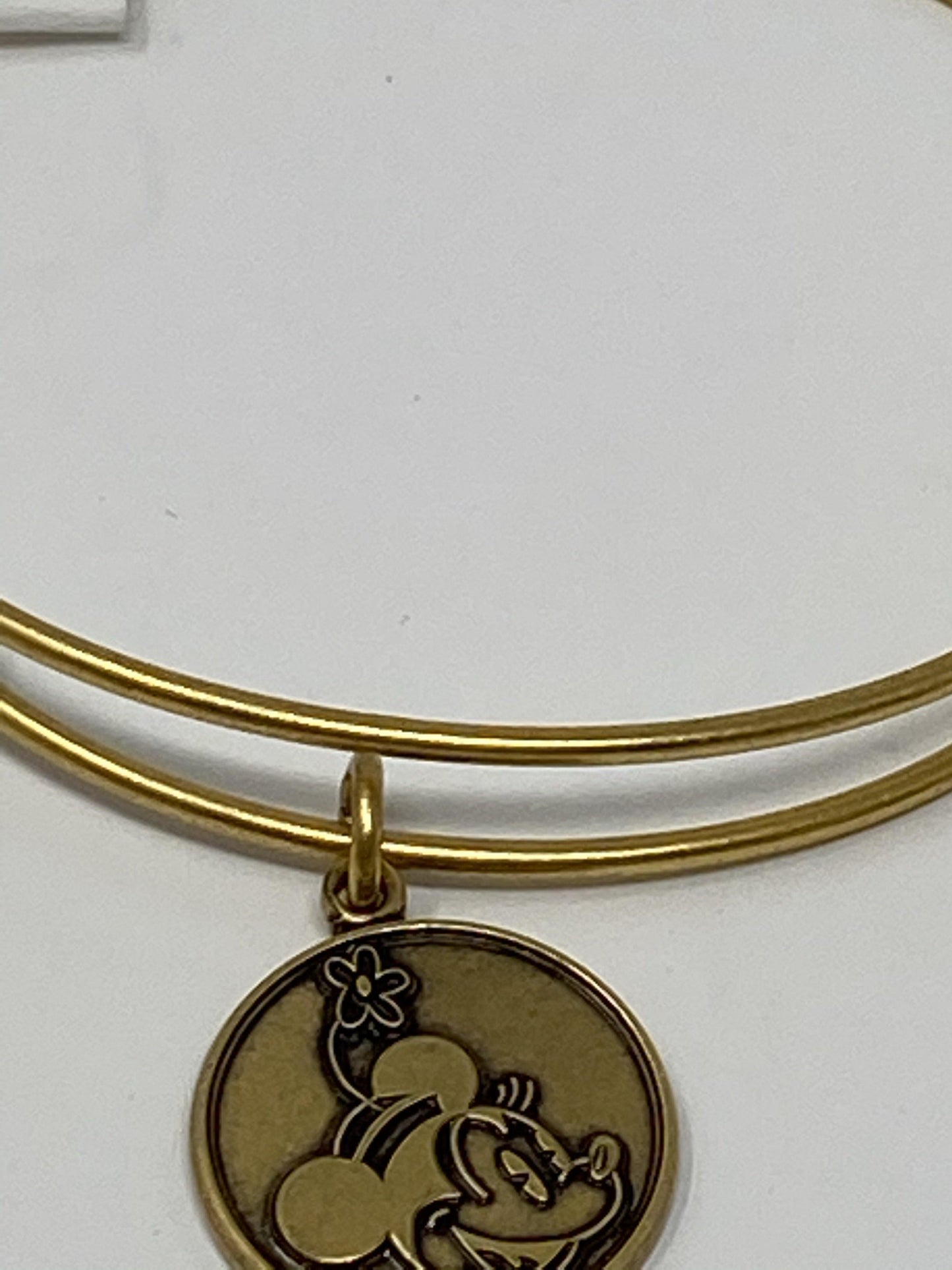 Disney Minnie Mouse Rose Gold Alex and Ani Bracelet - World of Treasures