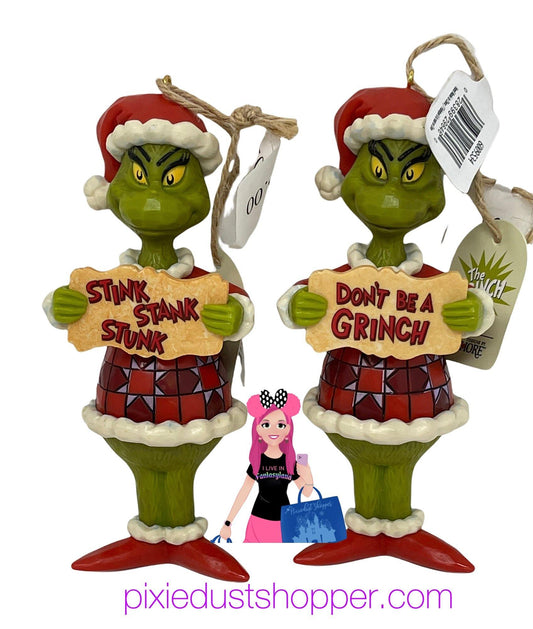 Universal Studios Dr. Suess Grinch Jim Shore Ornament - World of Treasures