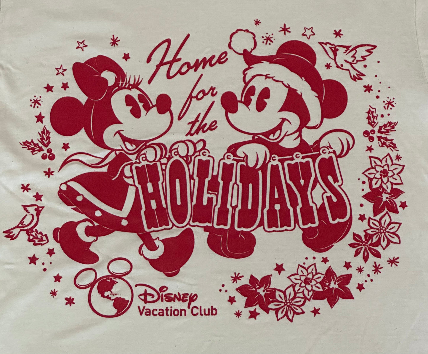 Disney Vacation Club Home for the Holidays Mickey Minnie Shirt