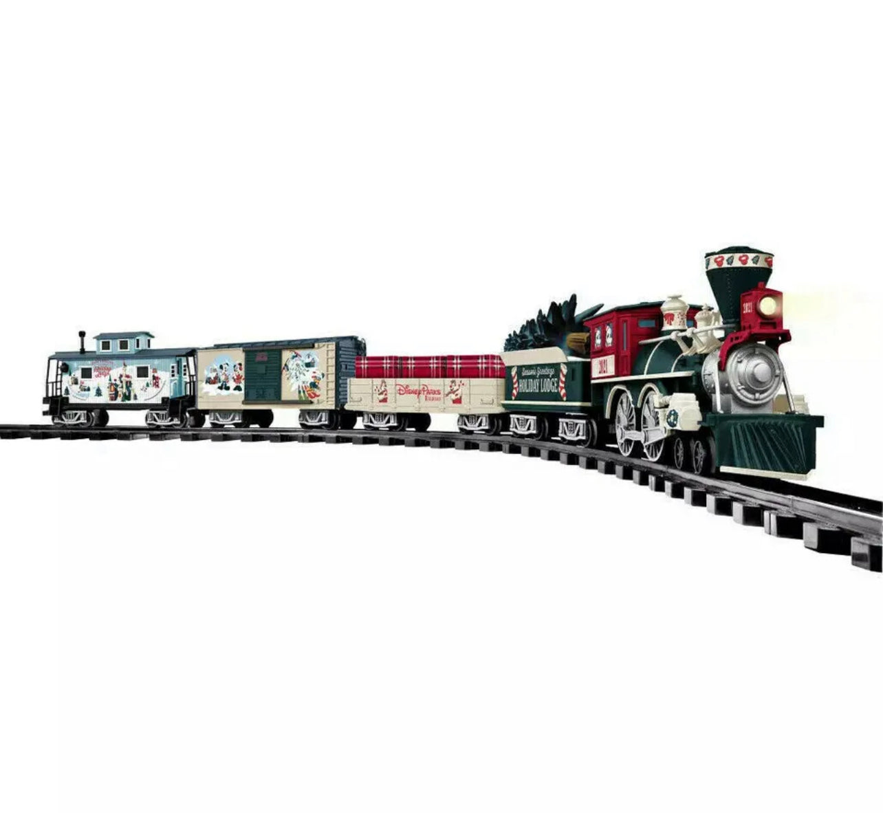 Disney Mickey & Friends Christmas Holiday Lodge Train Set 2021