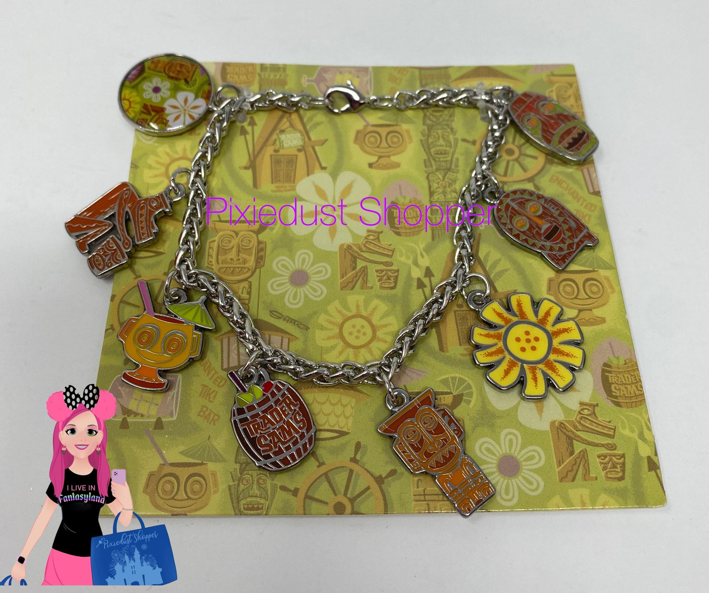 Disney Trader Sams Tiki SHAG Wonderground Bracelet - World of Treasures