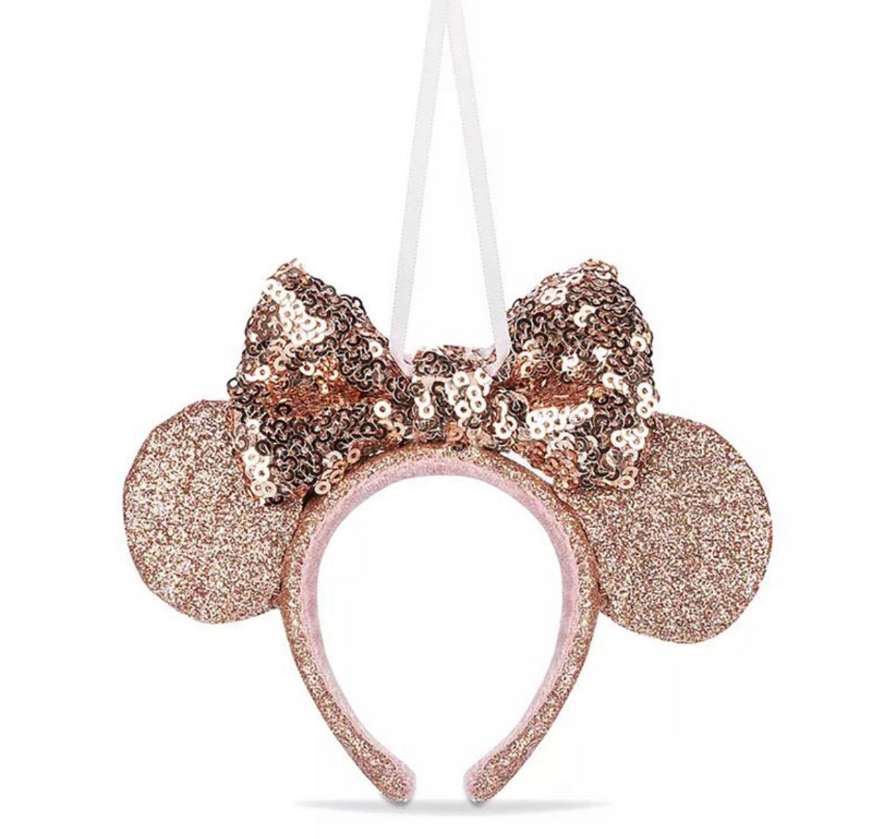 Disney Sequin Briar Rose Minnie Ear Ornament