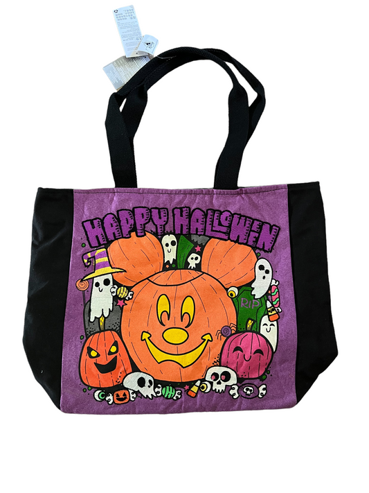 Disney Mickey Pumpkin Halloween Tote Bag