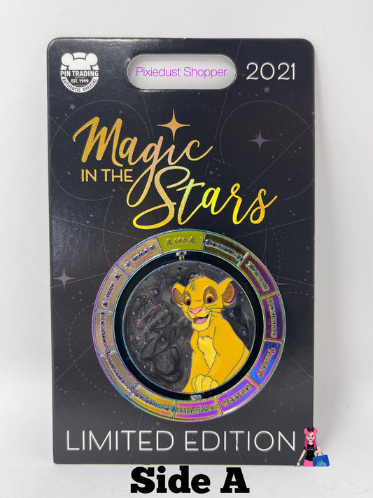 Disney Magic In The Stars 2021 Limited Edition Spinner Pin - Lion King Simba - World of Treasures