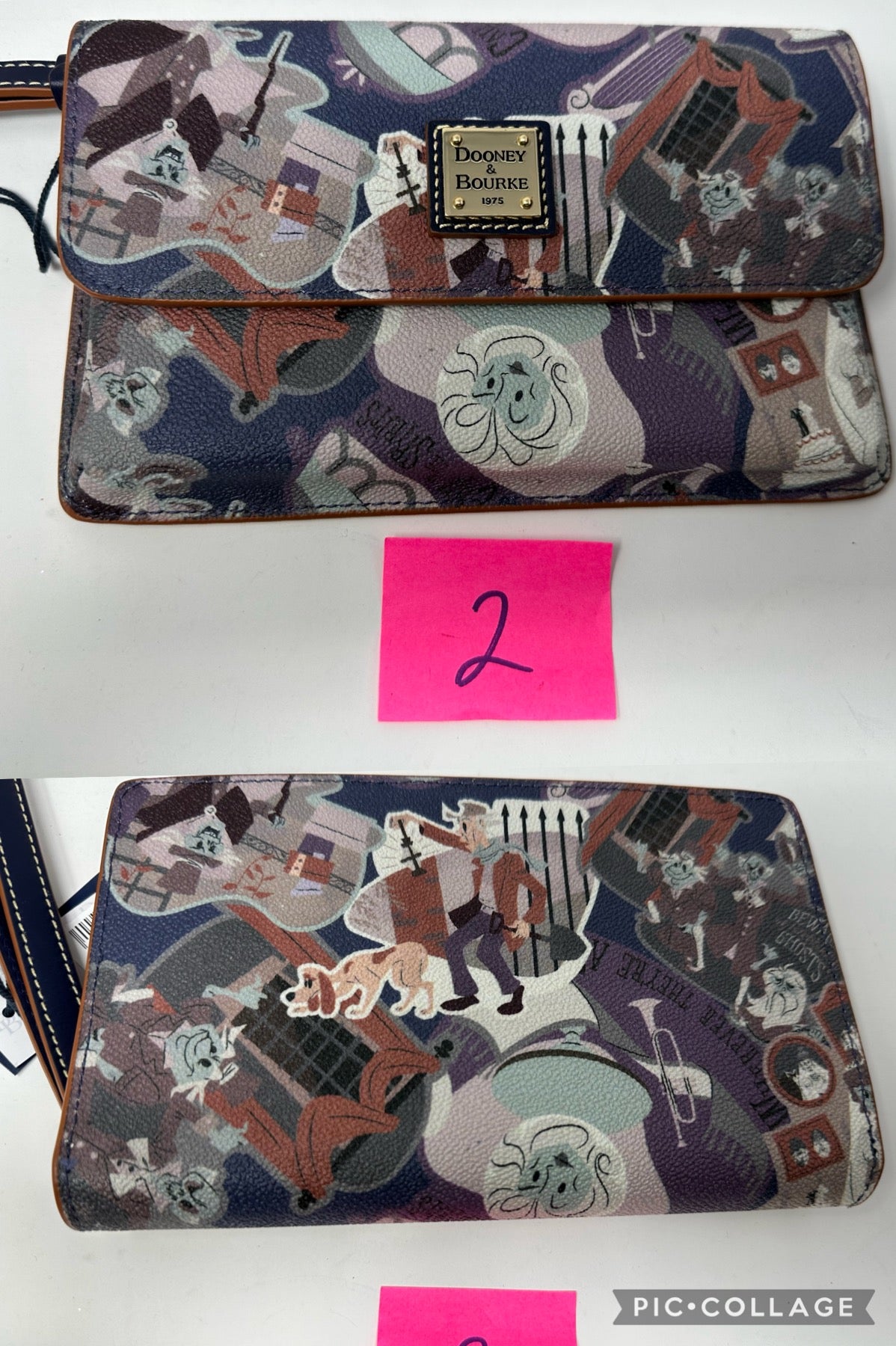 Disney Dooney & Bourke Haunted Mansion Wristlet Wallet