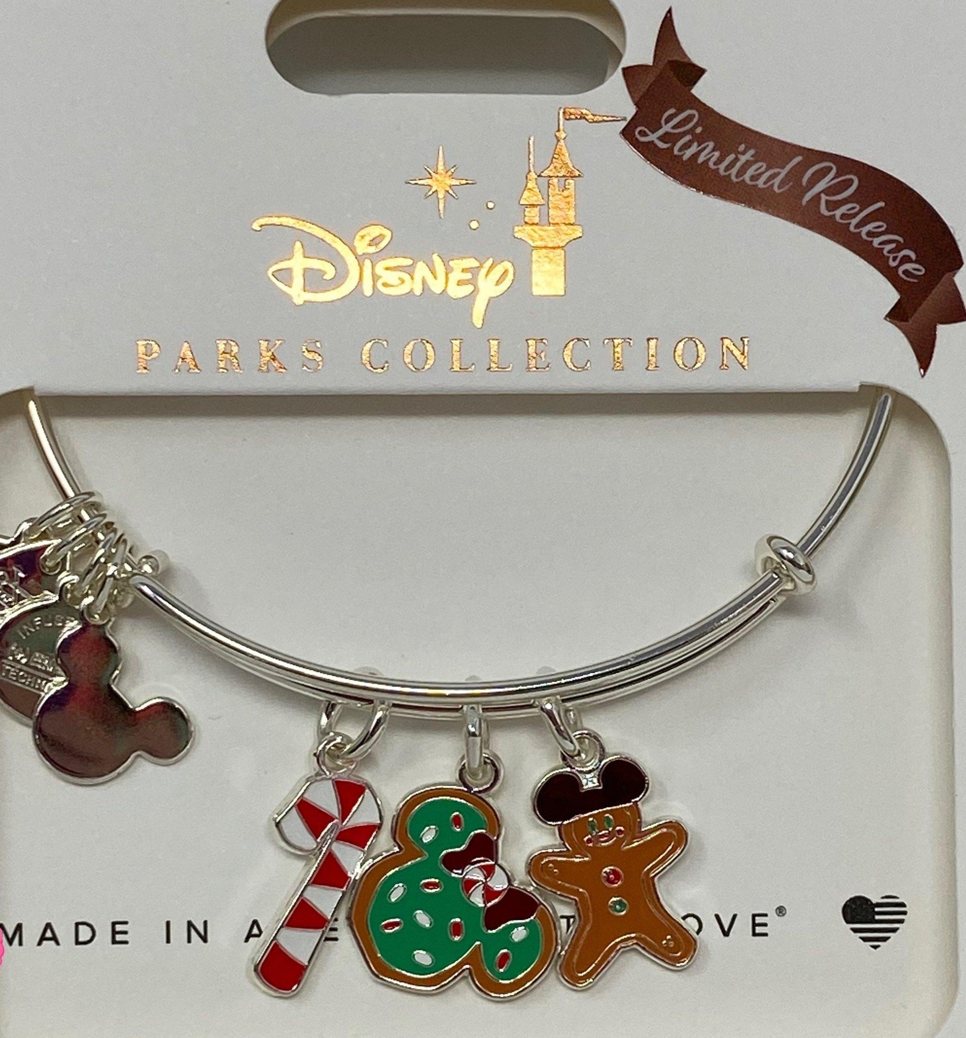 Disney Minnie Mouse Holiday Snack Food Bangle by Alex and Ani Limited Release