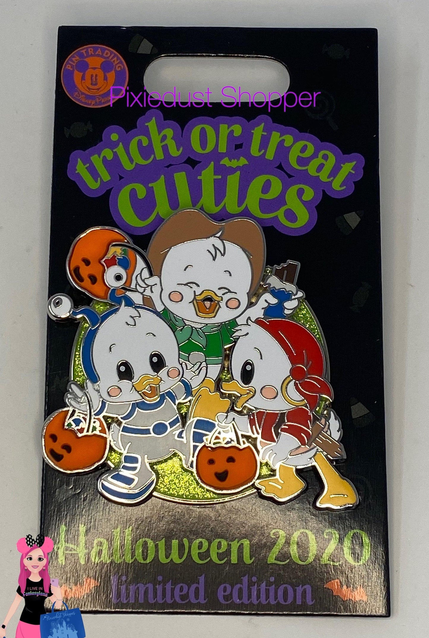 Disney Trick or Treat Cuties Halloween 2020 Huey, Dewey, and Louie Pin-Limited Edition - World of Treasures