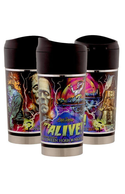 Universal Studios Halloween Horror Nights 2021 Frankenstein Artist Series Tumbler - World of Treasures