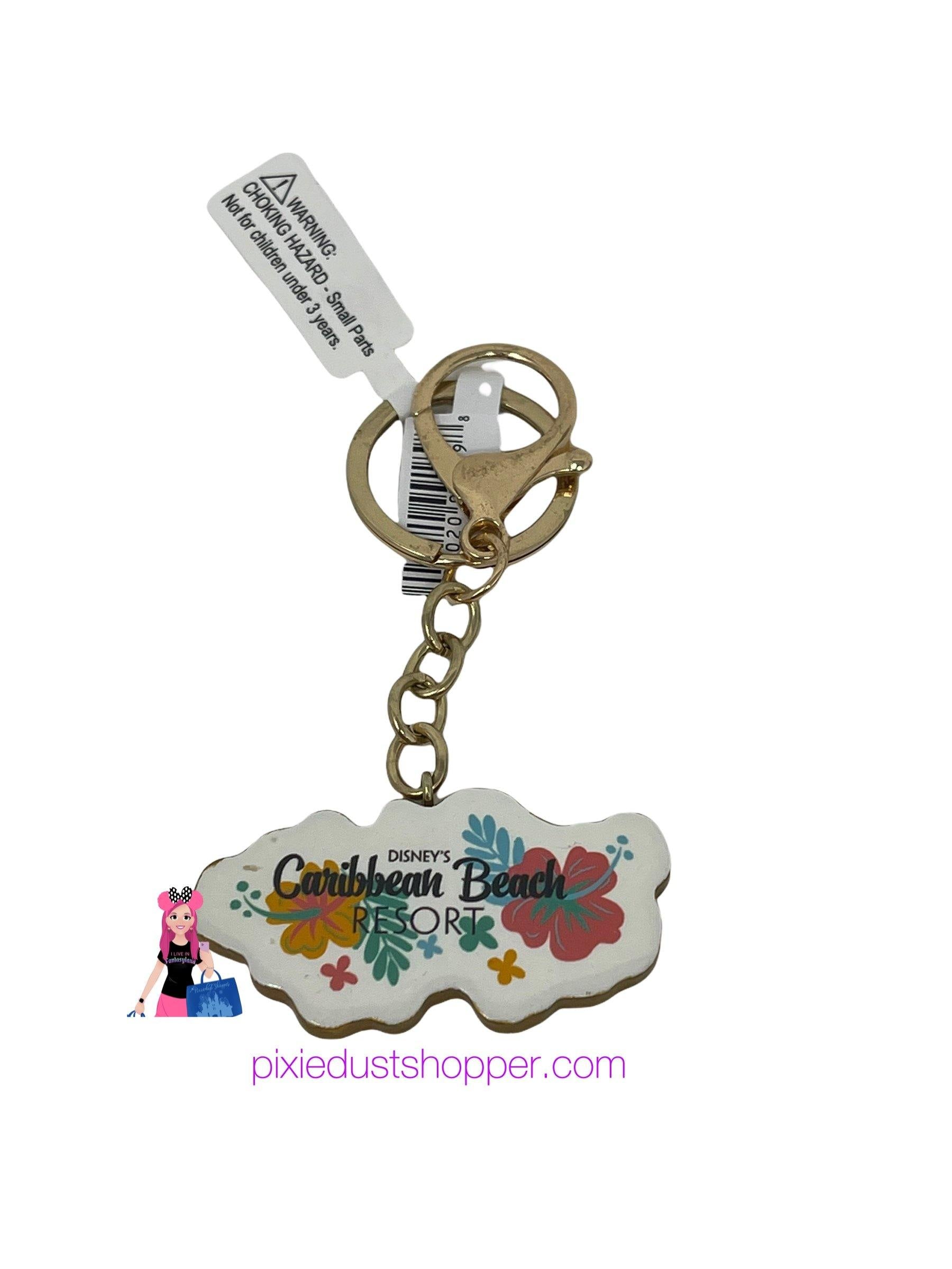 Disney Caribbean Beach Resort Keychain Clip - World of Treasures