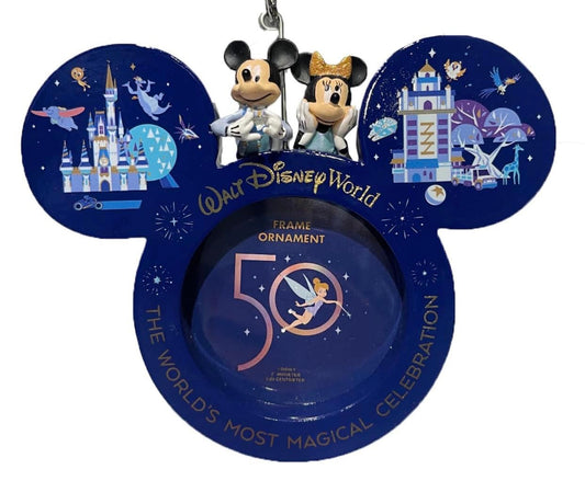 Walt Disney World 50th Anniversary Mickey Picture Frame Ornament