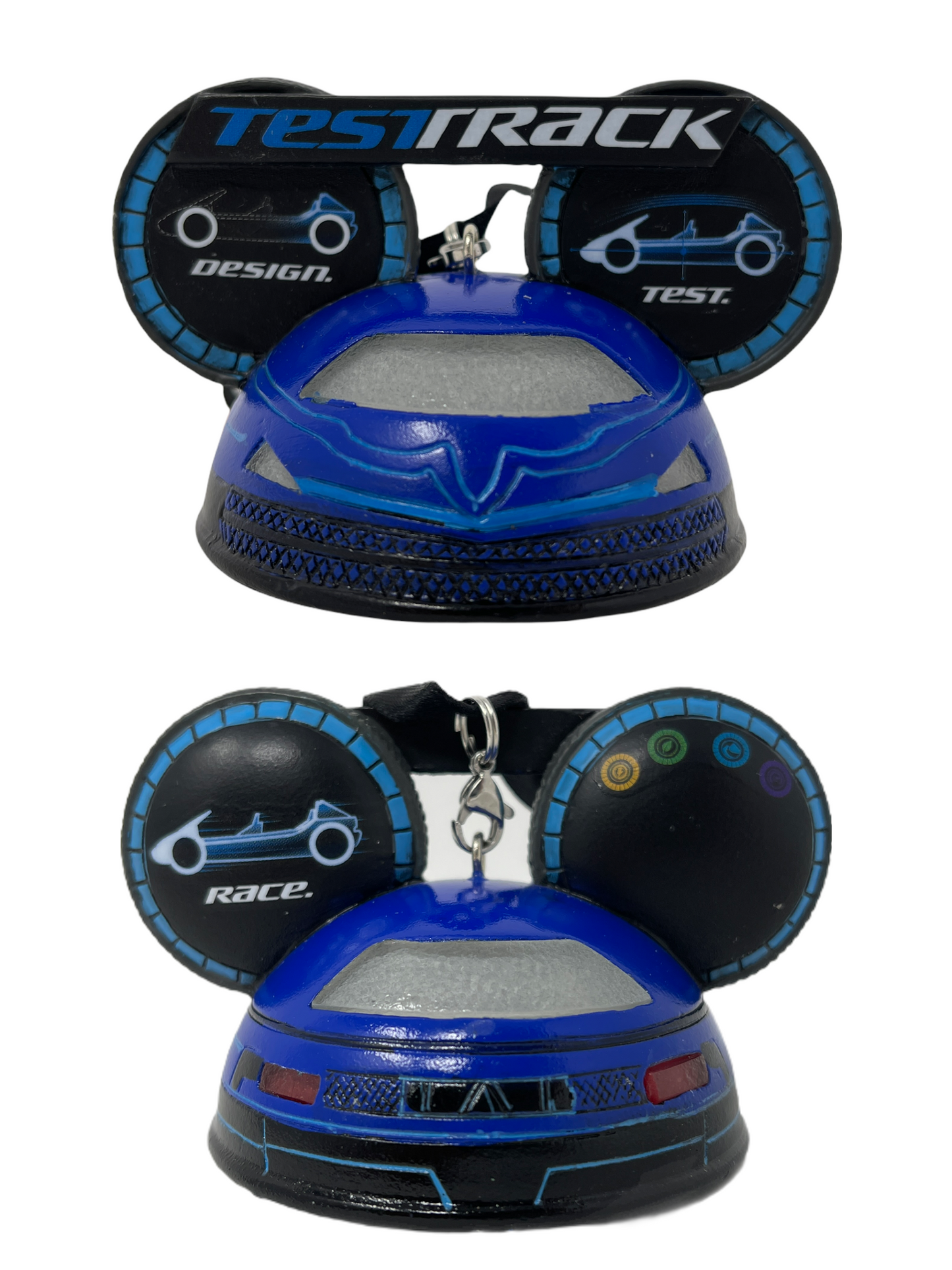 Disney World Test Track Light-Up Ear Hat Ornament