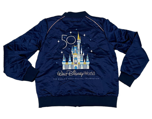 Walt Disney World 50th Anniversary Mickey Castle Bomber Jacket