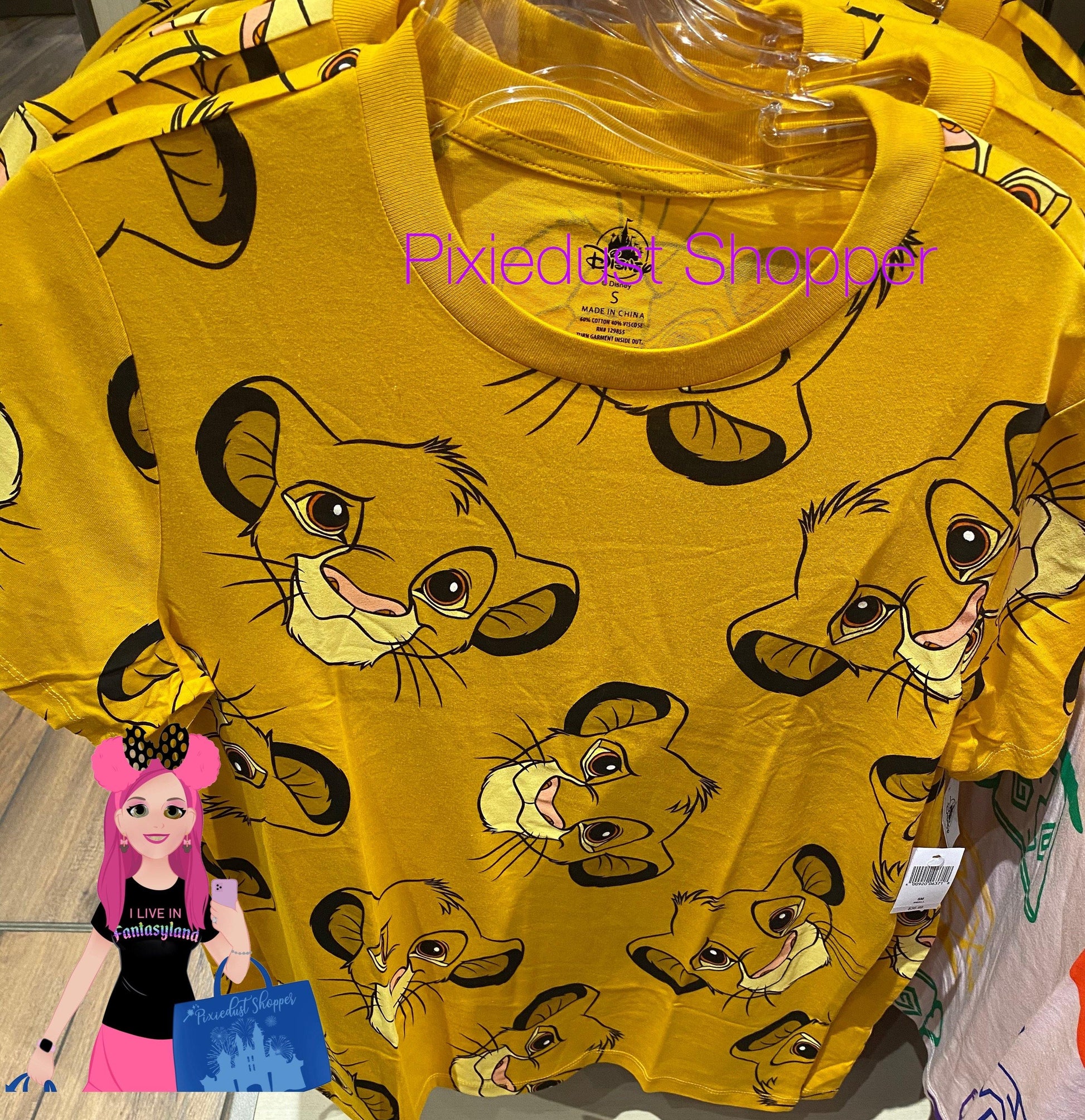 Disney Lion King Simba All Over Print Mens Unisex Shirt - World of Treasures