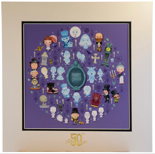 Disney Haunted Mansion of Cute by Jerrod Maruyama 50th Anniversary Print