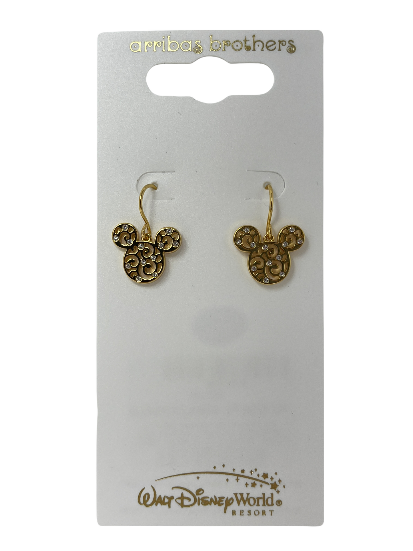 Mickey Filigree Earrings by Arribas Brothers x Disney