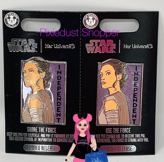 Disney Star Wars Rey Pin Set by Her Universe– Limited Release - World of Treasures